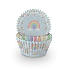Picture of RAINBOW  CUPCAKE CASES X 75